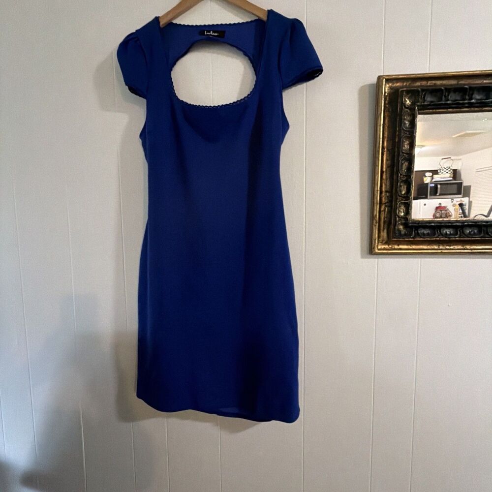 Lulu’s Dress Women's Size XL  Blue Racerback Cutout Sheath